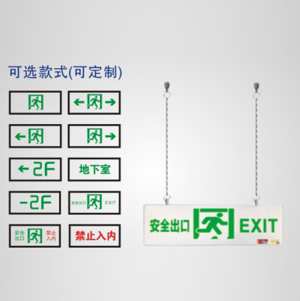 集中電源集中控制型消防應急雙面吊裝標志燈具